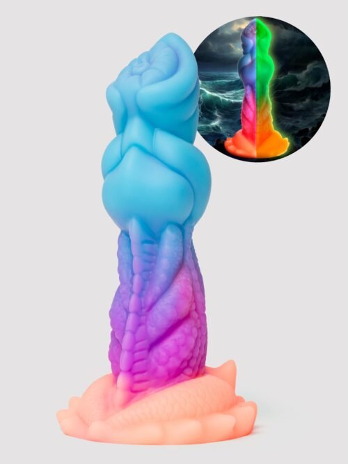 Creature Cocks Aqua-Cock Glow-in-the-Dark Silicone Dildo