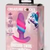 Creature Cocks Unicorn Swirl Small Silicone Butt Plug