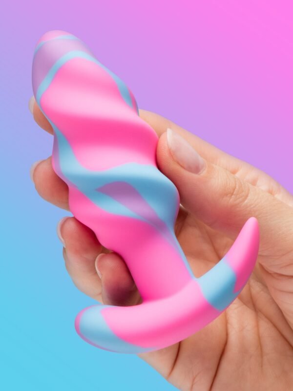 Creature Cocks Unicorn Swirl Small Silicone Butt Plug
