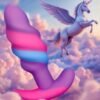 Creature Cocks Unicorn Swirl Small Silicone Butt Plug