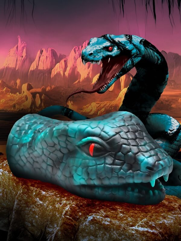 Creature Cocks Serpentine Green Stroker Silicone Masturbator