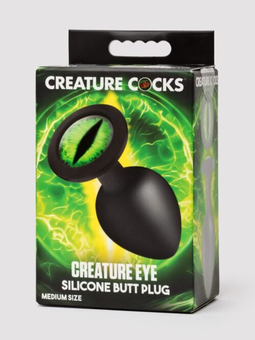 Creature Cocks Green Eye Silicone Medium Butt Plug