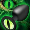 Creature Cocks Green Eye Silicone Medium Butt Plug