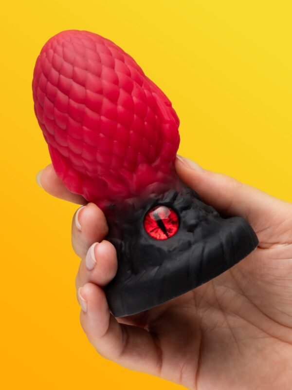 a50551g88786_3 Creature Cocks Eye of the Dragon Red Silicone Butt Plug
