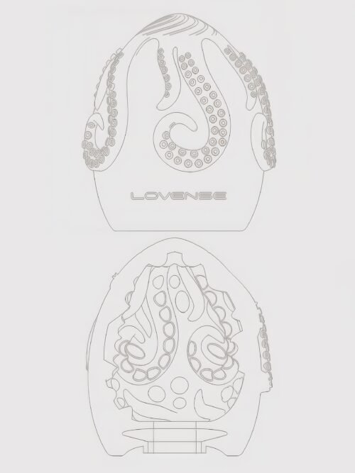 Lovense Kraken Textured Egg Male Masturbator 6 Pack