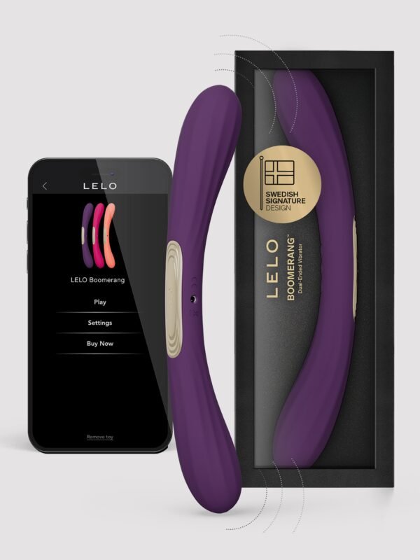 a50943g89239_1 Lelo Boomerang App Controlled Double-Ended G-Spot Vibrator
