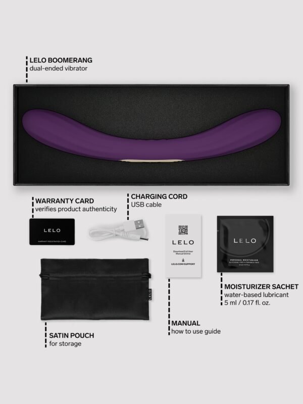 a50943g89239_5 Lelo Boomerang App Controlled Double-Ended G-Spot Vibrator